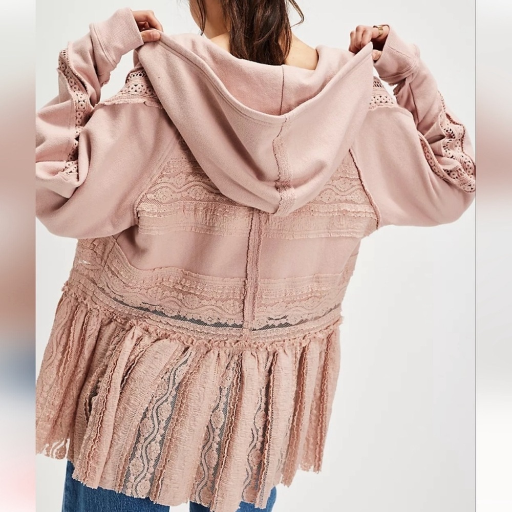 NWT New Free People Candy Sweatshirt Size Large - Picture 4 of 7